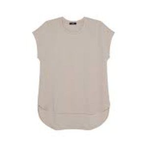 Ruti boxy raglan tee in mushroom color